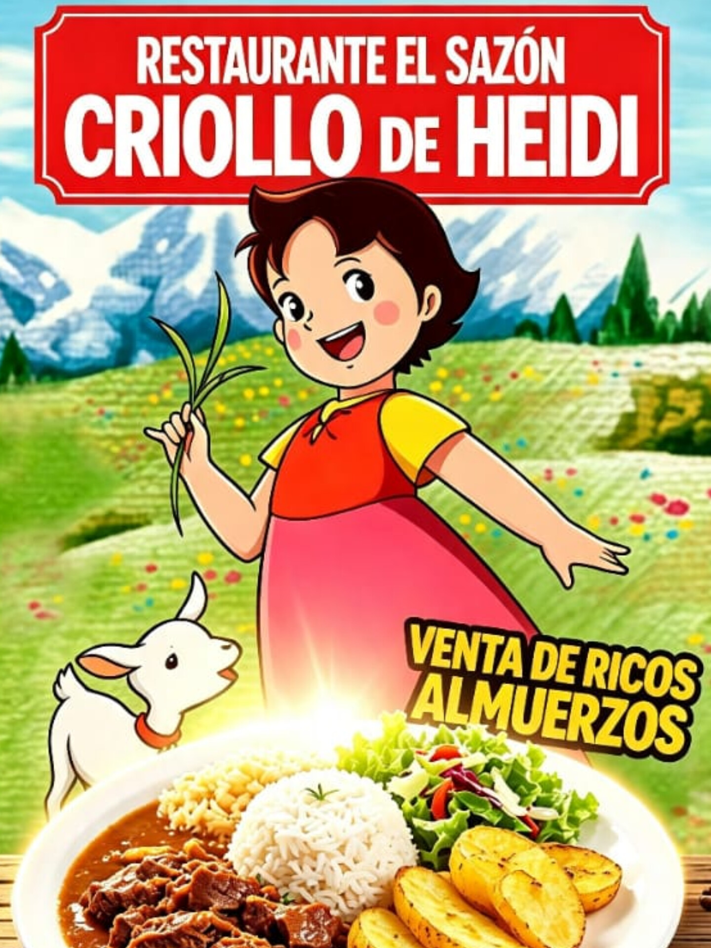 Logo el sazon criollo de heidi